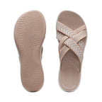 Women's Orthopedic Arch-Support Crossover Strap Comfort Sandals