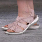 Women's Orthopedic Cushioned Adjustable Walking Sandals - Pink