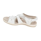 Women's Orthopedic Cushioned Adjustable Walking Sandals - White