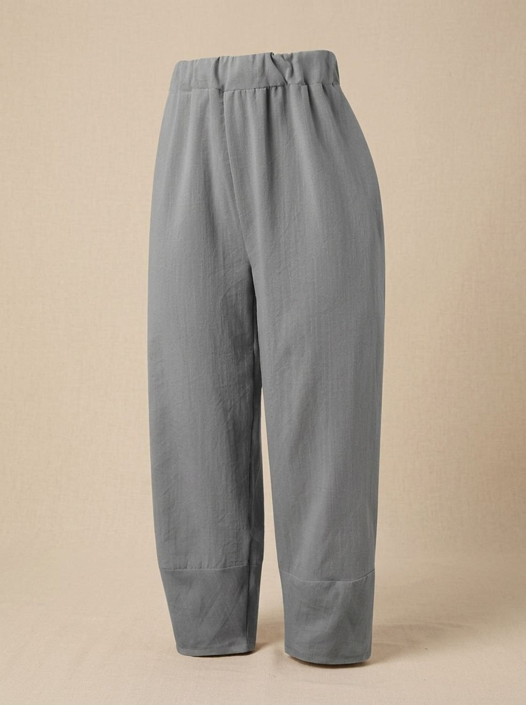 Women's Relaxed-Fit Linen Trousers Ankle-Length Casual Pants